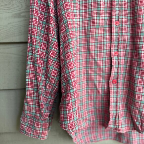 Vintage Country Touch Red Green Flannel L - Picture 7 of 7